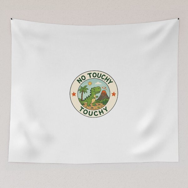 Item preview, No Touchy Touchy Funny Dinosaur Personal Space Introvert designed and sold by JonesFlora2025.