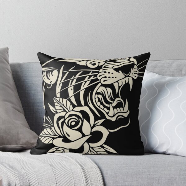 Item preview, Trad Tiger And Rose Tattoo Style designed and sold by juliacoast88.