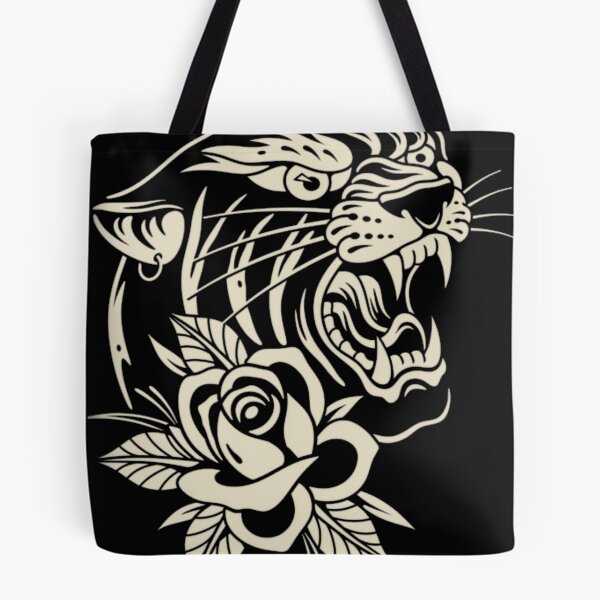 Item preview, Trad Tiger And Rose Tattoo Style designed and sold by juliacoast88.
