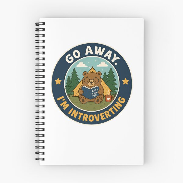 Item preview, Go Away. I'm Introverting Introvert Reader Camping Solitude designed and sold by JonesFlora2025.
