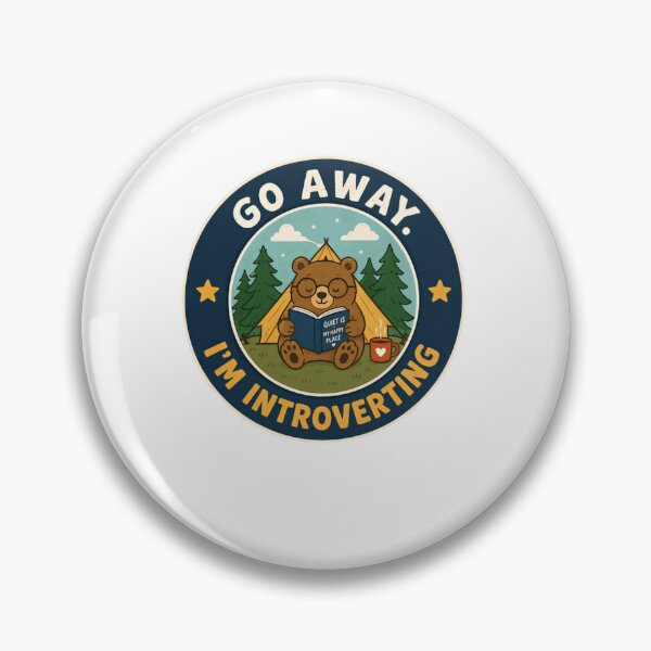 Item preview, Go Away. I'm Introverting Introvert Reader Camping Solitude designed and sold by JonesFlora2025.