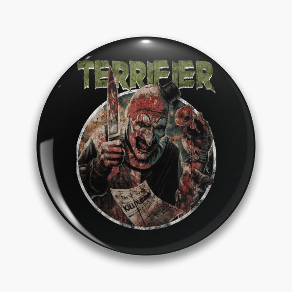 Item preview, Bloody Killer Clown Holding Knife In Circle Frame designed and sold by BabiiClub.