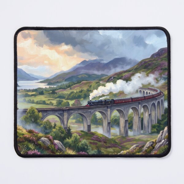 Item preview, Glenfinnan Viaduct Steam Train designed and sold by RedPeaStudio.