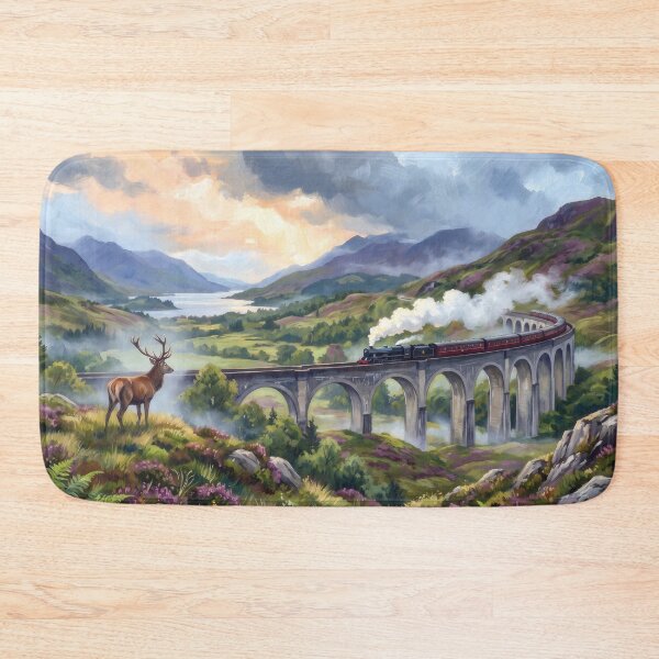 Item preview, Glenfinnan Viaduct Steam Train designed and sold by RedPeaStudio.
