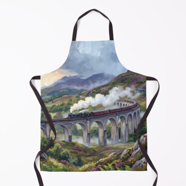 Item preview, Glenfinnan Viaduct Steam Train designed and sold by RedPeaStudio.