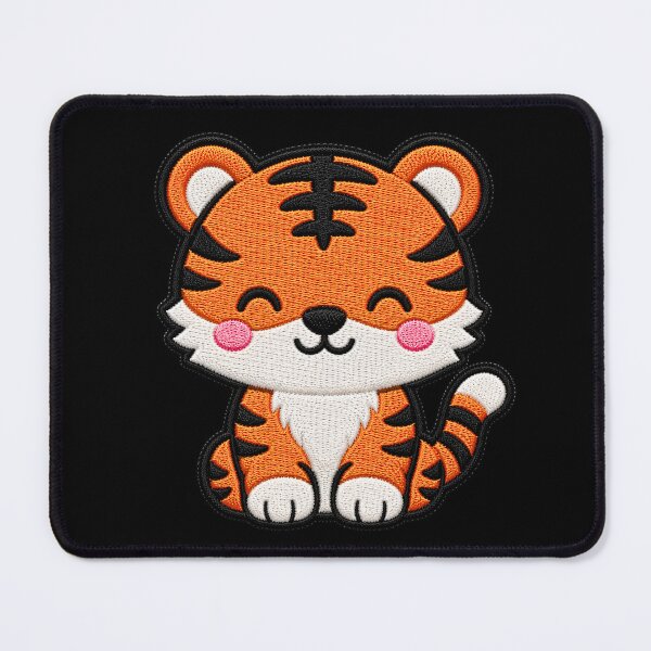Item preview, Cute Tiger Embroidery Patch Illustration designed and sold by ColorSplash123.