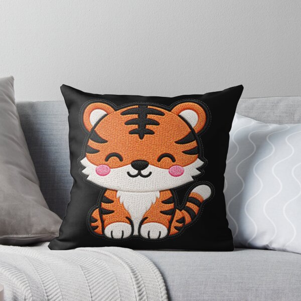 Item preview, Cute Tiger Embroidery Patch Illustration designed and sold by ColorSplash123.