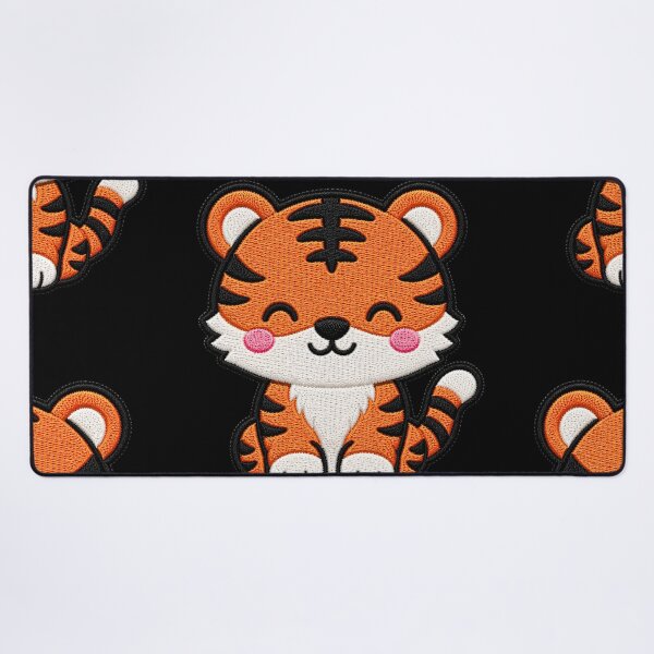 Item preview, Cute Tiger Embroidery Patch Illustration designed and sold by ColorSplash123.