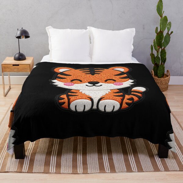 Item preview, Cute Tiger Embroidery Patch Illustration designed and sold by ColorSplash123.