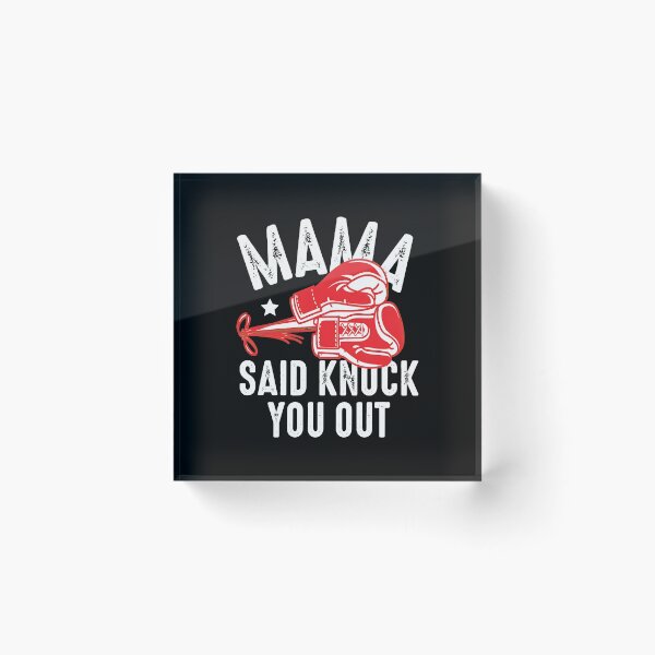 Item preview, Mama Said Knock You Out Boxing Gloves Graphic designed and sold by SoyLamderma.