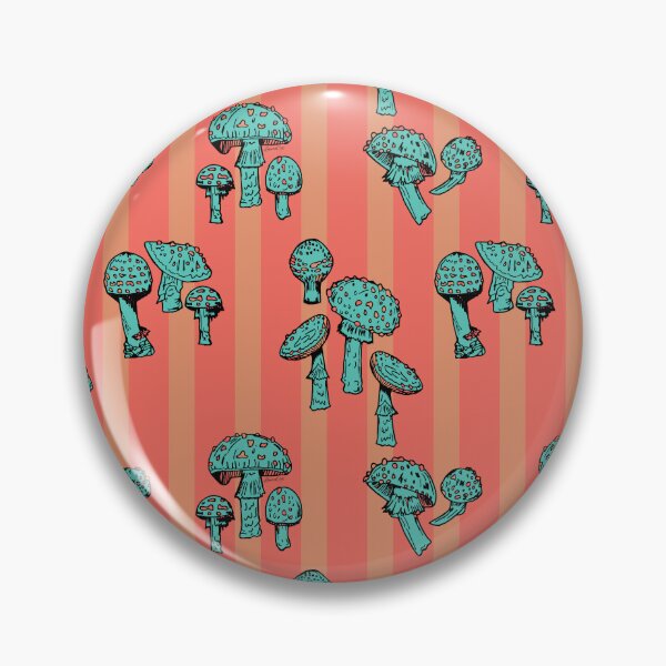Item preview, Psychedelic Mushroom Stripe Pattern Deadly Fungi designed and sold by LauraCoxArt.