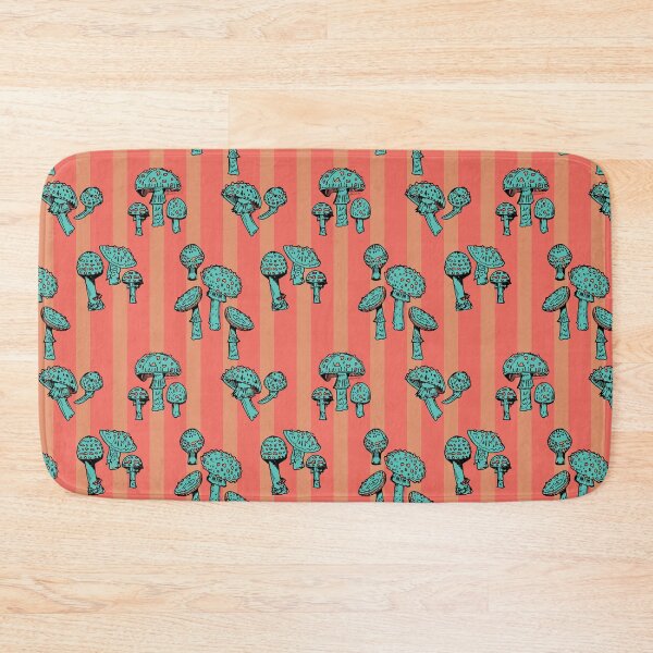 Item preview, Psychedelic Mushroom Stripe Pattern Deadly Fungi designed and sold by LauraCoxArt.