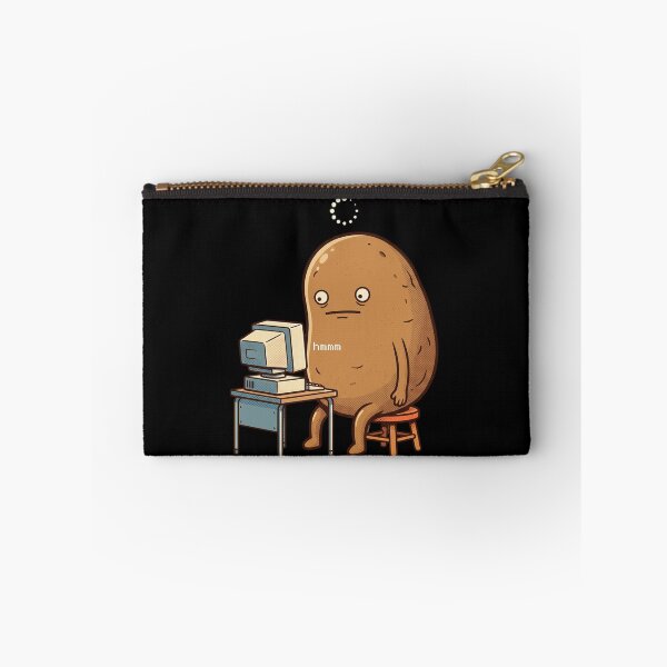 Item preview, Hmmm Meme Potato Funny Thinking Character Desk Reaction Weird Humor T-Shirt designed and sold by pawsome purrfect.