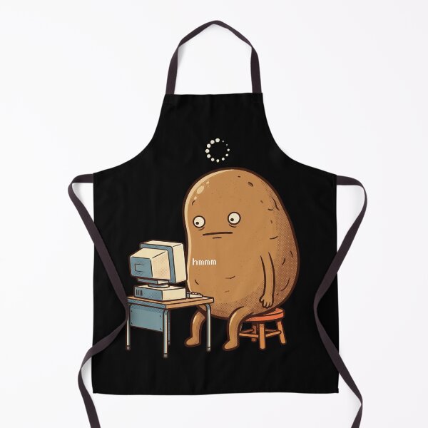 Item preview, Hmmm Meme Potato Funny Thinking Character Desk Reaction Weird Humor T-Shirt designed and sold by pawsome purrfect.