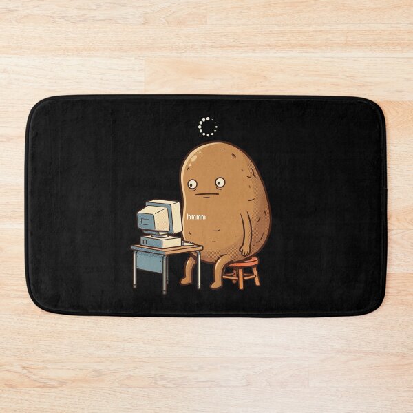 Item preview, Hmmm Meme Potato Funny Thinking Character Desk Reaction Weird Humor T-Shirt designed and sold by pawsome purrfect.