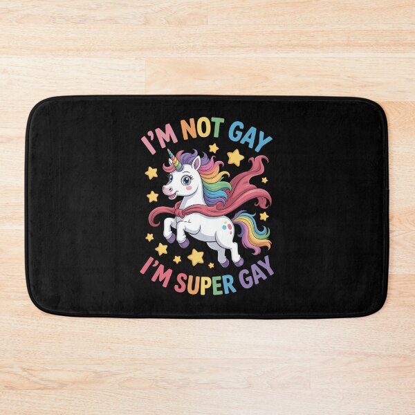 Item preview, Super Gay Rainbow Unicorn designed and sold by jkrphoto.
