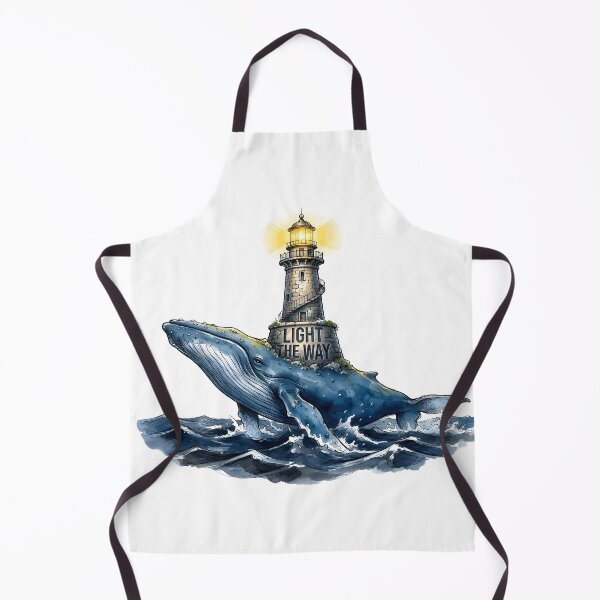 Item preview, Light The Way - Whale Lighthouse Illustration designed and sold by SoulPT.