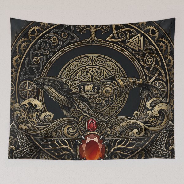 Item preview, Steampunk Viking Whale – Guardian of the Northern Seas. designed and sold by nicky2342.
