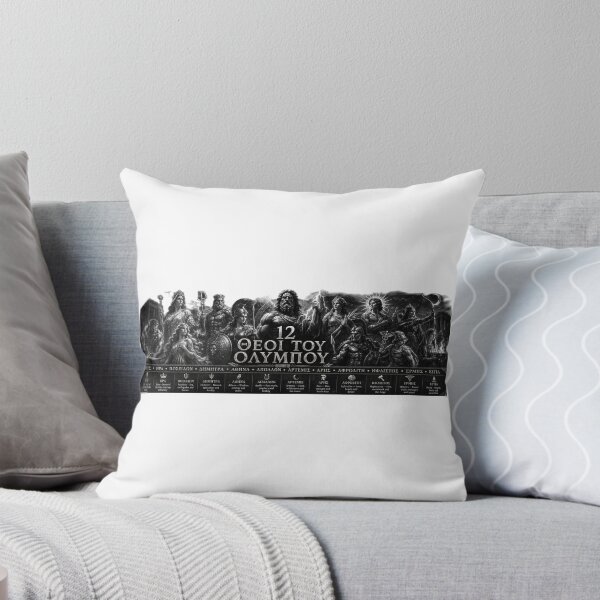 Item preview, 12 Gods of Olympus – Greek Mythology Pantheon Black & White Art designed and sold by Ancient-Era.