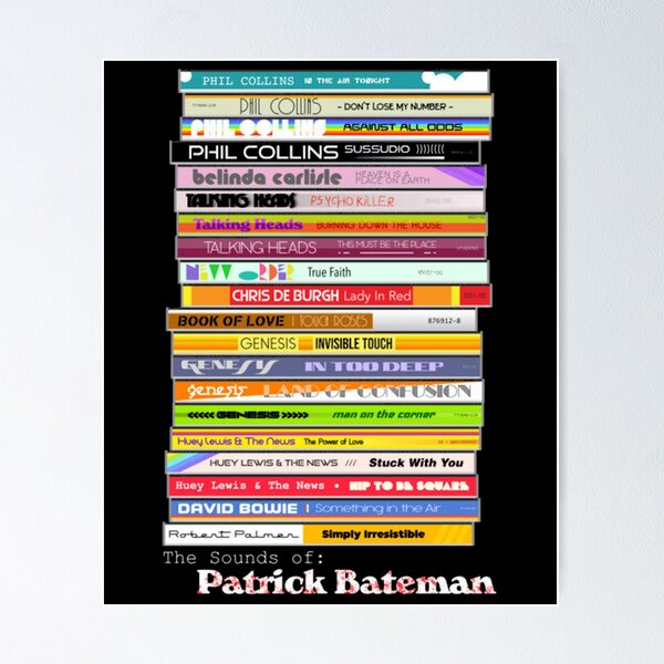 Item preview, The Sounds Of Patrick Bateman American Psycho Fan designed and sold by Douglas Alex.