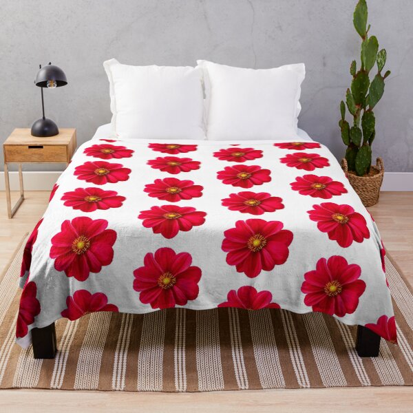Item preview, Vibrant Red Dahlia Flower Illustration Graphic designed and sold by AyaanArtStudio.