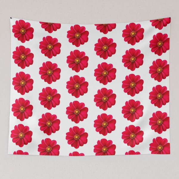 Item preview, Vibrant Red Dahlia Flower Illustration Graphic designed and sold by AyaanArtStudio.