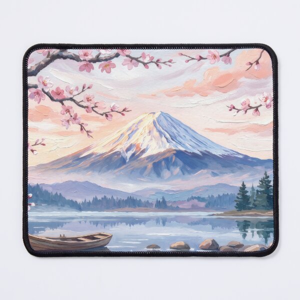 Item preview, Mount Fuji Cherry Blossom Sunrise designed and sold by RedPeaStudio.
