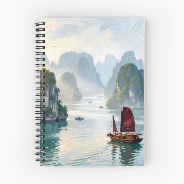 Item preview, Ha Long Bay at Dawn designed and sold by RedPeaStudio.