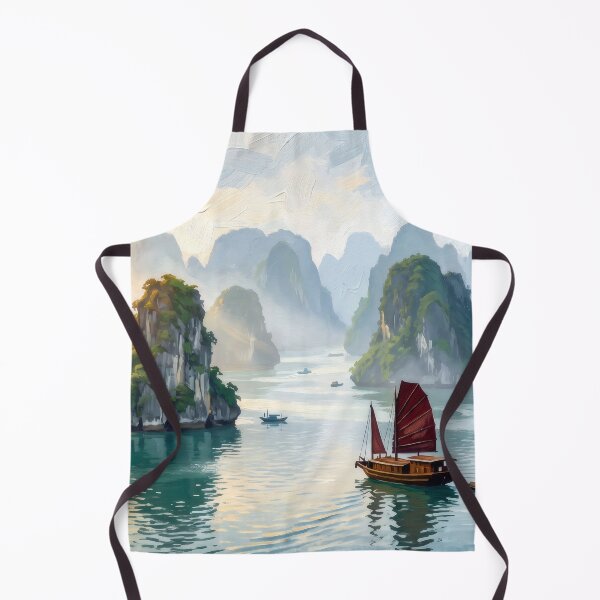 Item preview, Ha Long Bay at Dawn designed and sold by RedPeaStudio.