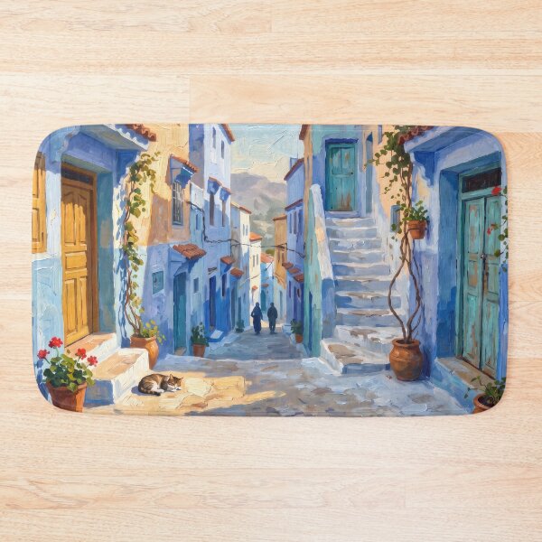 Item preview, The Blue City of Chefchaouen Morocco designed and sold by RedPeaStudio.