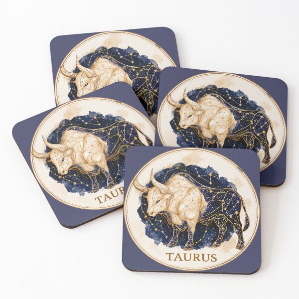 Item preview, Taurus Zodiac Bull Celestial Constellation designed and sold by MythicMood.