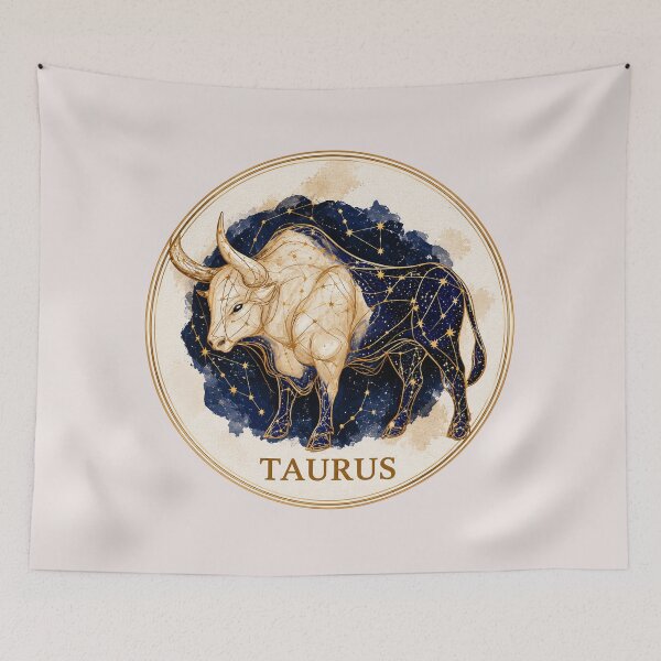 Item preview, Taurus Zodiac Bull Celestial Constellation designed and sold by MythicMood.