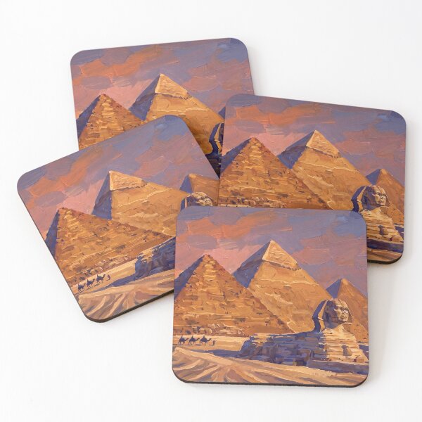 Item preview, The Pyramids of Giza at Sunset designed and sold by RedPeaStudio.