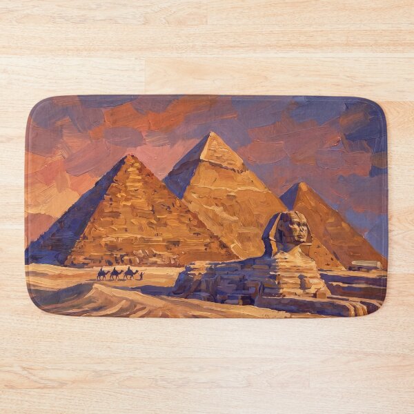 Item preview, The Pyramids of Giza at Sunset designed and sold by RedPeaStudio.
