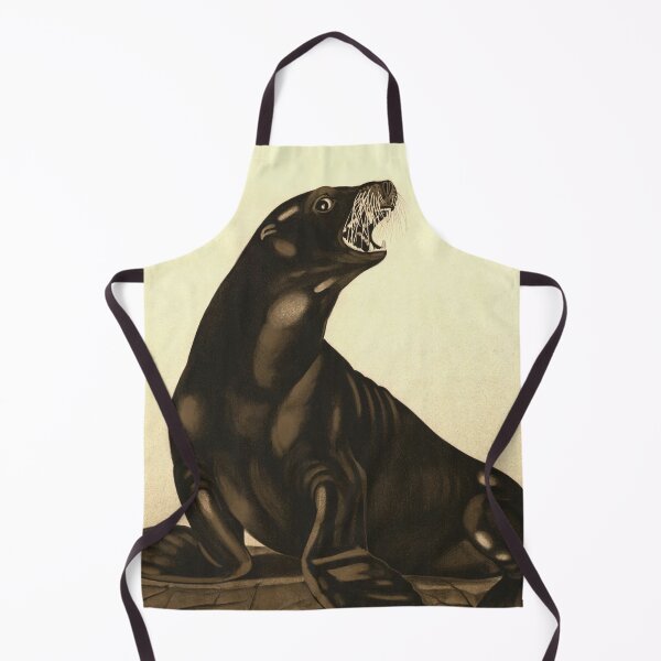 Item preview, Vintage Basel Zoo Poster | Early 20th Century Seal Art | Art Nouveau Lithograph | Swiss Zoo History | Realistic Wildlife Illustration designed and sold by artofuniverse.