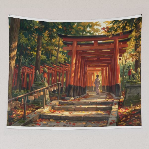 Item preview, Kyoto's Fushimi Inari Torii Gates designed and sold by RedPeaStudio.
