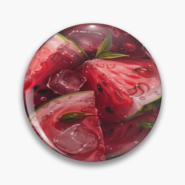 Item preview, Juicy Watermelon Slices With Ice Cube Artwork  designed and sold by NivyasArtistry.
