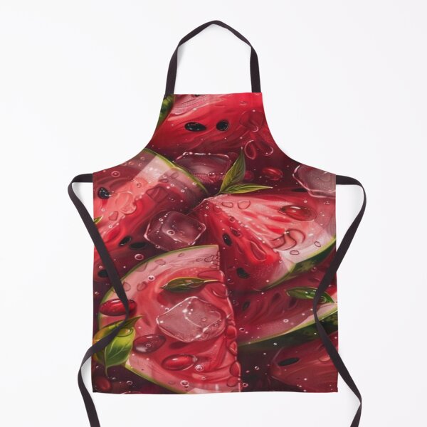 Item preview, Juicy Watermelon Slices With Ice Cube Artwork designed and sold by NivyasArtistry.