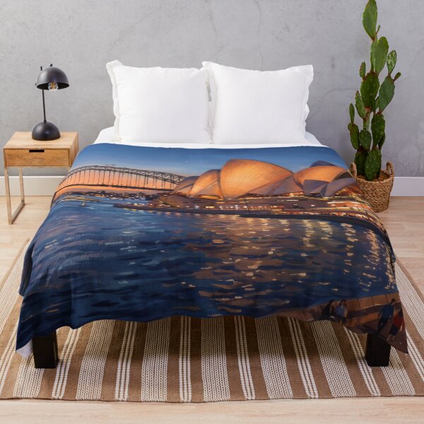 Item preview, Sydney Opera House at Blue Hour designed and sold by RedPeaStudio.