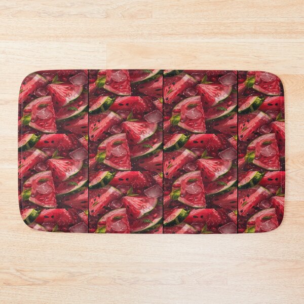 Item preview, Juicy Watermelon Slices With Ice Cube Artwork  designed and sold by NivyasArtistry.