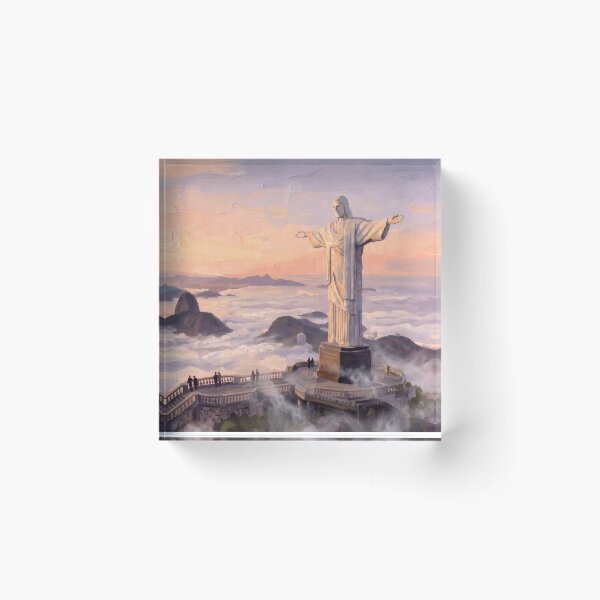 Item preview, Christ the Redeemer Above the Clouds designed and sold by RedPeaStudio.