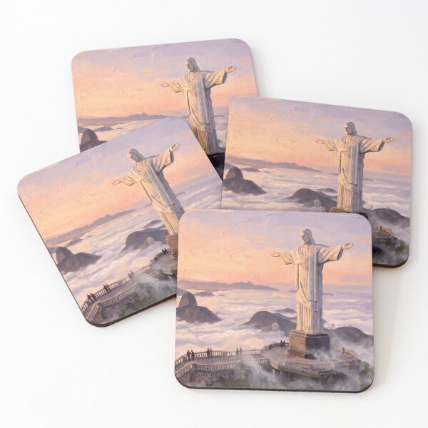 Item preview, Christ the Redeemer Above the Clouds designed and sold by RedPeaStudio.