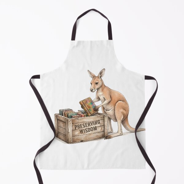 Item preview, Preserving Wisdom - Scholar Kangaroo Illustration designed and sold by SoulPT.