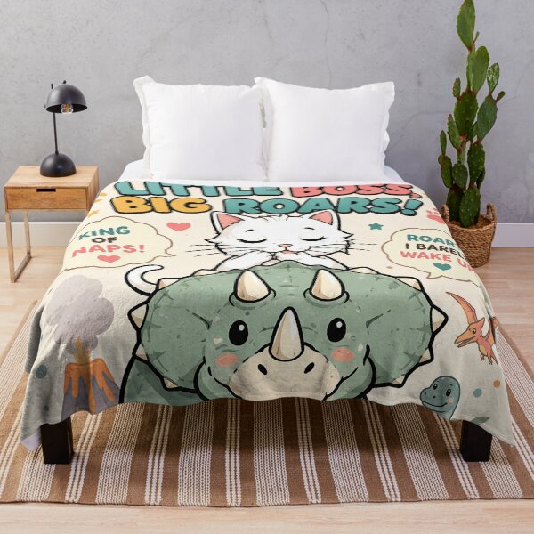 Item preview, triceratop and cat designed and sold by aliraweb.