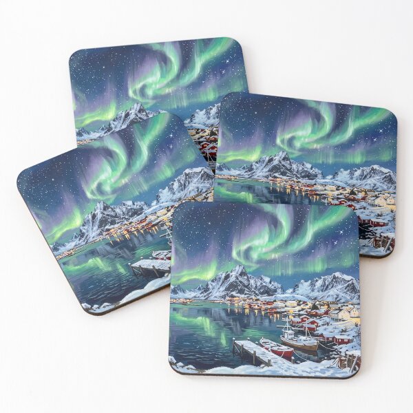 Item preview, Northern Lights Over Lofoten designed and sold by RedPeaStudio.
