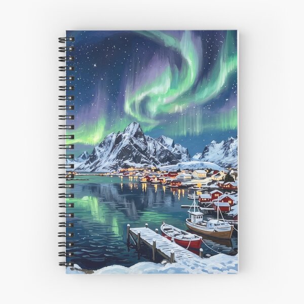 Item preview, Northern Lights Over Lofoten designed and sold by RedPeaStudio.