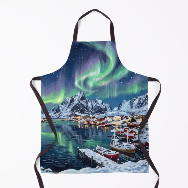 Item preview, Northern Lights Over Lofoten designed and sold by RedPeaStudio.