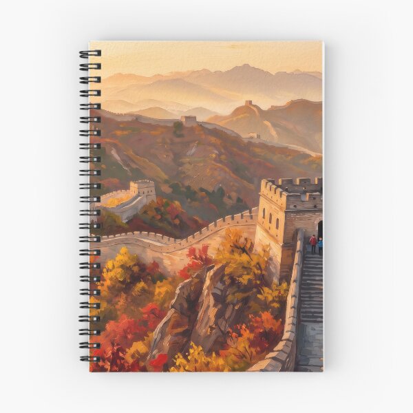 Item preview, The Great Wall in Autumn designed and sold by RedPeaStudio.