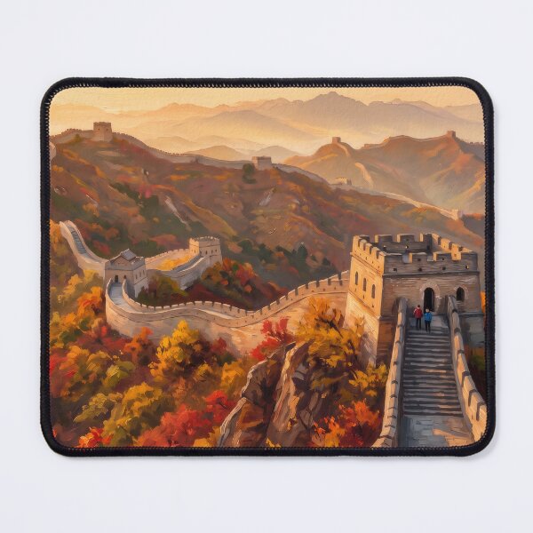 Item preview, The Great Wall in Autumn designed and sold by RedPeaStudio.