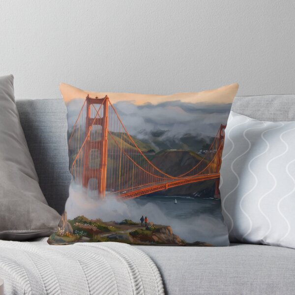 Item preview, Golden Gate Bridge in the Fog designed and sold by RedPeaStudio.